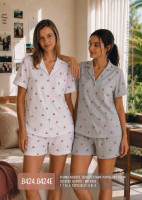 MISS RACHEL PIJAMA MUJER JERSEY ALG. T1/4 CAMISERO